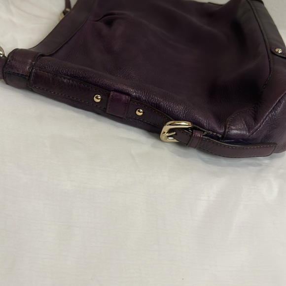 Etienne Aigner Purple Shoulder Hobo Bag - Picture 9 of 9